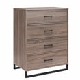 thumbnail image 1 of Commode à 4 tiroirs Monterey d’Ameriwood Home, chêne noir, 1 of 8