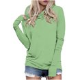 thumbnail image 1 of Timegard Womens Hoodies Plus Size Long Sleeve Thumb Hole Pullover Fall Casual Solid Color Comfy Tops, 1 of 5