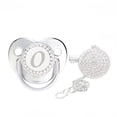 thumbnail image 1 of XZNGL Baby Pacifier 26 Letter Name Initial Clip Silicone Infant Nipple Bling Newborn Pacifier, 1 of 9