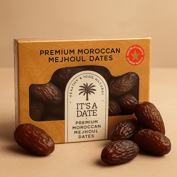 C'est une Datte Marocaine Medjoul (Mejhoul) Grandes Dattes - Douceur Naturelle 1 Lb
