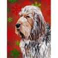 thumbnail image 1 of Carolines Treasures SC9756CHF Otterhound Flocons de Neige Rouge Vacances Drapeau Toile Maison Taille, 1 of 4