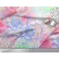 thumbnail image 3 of Soimoi Pink polyester Crepe Fabric Flower Watercolor Printed Fabric 1 Yard 52 Inch Wide, 3 of 3