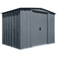 thumbnail image 1 of Arrow Classic 8 x 6 x 6 ft Charcoal Steel Storage Shed, 1 of 8