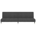 thumbnail image 3 of vidaXL Canapé-Lit pour Adultes 2 Places - Velours Gris Foncé, 3 of 5