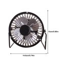 thumbnail image 4 of tredstone Air Fan USB 2000RPM Metal Cooling Fan Portable Desktop Mini Cooler for Home Office, Regular Type, 4 of 6