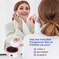 thumbnail image 3 of SereneLife Single Touch Towel and Blanket Warmer with Fragrant Disc Holder and LED Ring Red, Perfect Size for Two Large Bath Towels, Automatically Shut off Feature (Cherry), 3 of 9