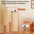 thumbnail image 3 of Portable Foldable Mini Clothes Dryer with Adjustable Timer for Small Apartments RV Travel Quick Drying Solution, 3 of 4