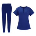 thumbnail image 4 of lionlar Uniforme d'Infirmière pour Femme Extensible à Multiples Poches Doux et Respirant Professionnel L, 4 of 8