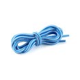 thumbnail image 2 of INSPIRE CHIC Unisex Round Rope Dual Colored Striped 1/5 Thick Boot Shoelace 90cm / 35.43" White Blue, 2 of 4