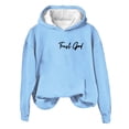 thumbnail image 4 of Prolriy Chandails à Capuchon pour Femmes, Sweat à Capuche Décontracté Imprimé Dieu Qui Écrit Encore pour Femmes Bleu Ciel XXXXL, 4 of 4