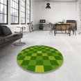 thumbnail image 4 of Ahgly Company Tapis d'Intérieur Lavable en Machine Carré Vert, 4 Pieds Carré, 4 of 7