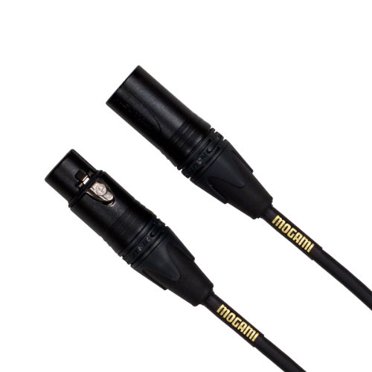 Mogami GOLD STUDIO-03 XLR Microphone Cable, XLR-Female to XLR-Male, 3-Pin, Gold Contacts, Straight Connectors, 3 Foot