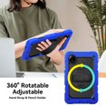 thumbnail image 2 of XYX For Xiaomi Redmi Pad SE 8.7 inch 2024, 360 Rotating Shockproof Cover with Stand, Screen Protector, Shoulder Strap, Blue, 2 of 7
