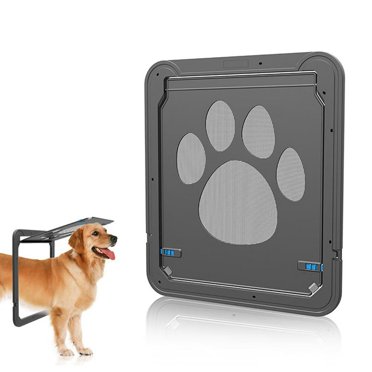 Porte Moustiquaire pour Chien à Rabat Intérieur Verrouillable Petite Moyenne Porte pour Animal Fermeture Magnétique Porte pour Chat Robuste