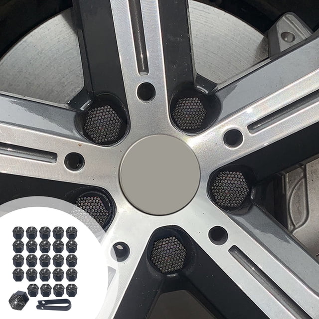 Blateno Diamond Valve Stem Caps - Car Tire Screw Cap, Universal Tire Caps Dustproof Tire Valve Caps Crystal Rhinestone Car Tire Valve Caps Car Accessories for SUVs, Bikes, Trucks, Motorcycles