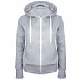 thumbnail image 1 of RKSTN Womens Tops Zip Up Cropped Hoodies Fleece Full Zipper Sweatshirts Pullover Winter Clothes Drawstring Sweater with Pocket, 1 of 3