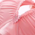 thumbnail image 3 of Virmaxy Womens Wireless Bra Oversized Gathered Comfortable Breathable Underwear (Plus Extended Buckle) Everyday Bra Embroidered Glossy Comfortable Breathable Bra Underwear No Rims Watermelon Red-2 36, 3 of 7