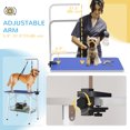 thumbnail image 4 of PawHut Table de Toilettage pour Chien, Table de Toilettage pour Animal de Compagnie avec Bras Ajustable, Bleu, 4 of 10