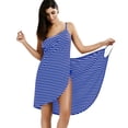 thumbnail image 1 of Maillot de Bain pour Femme, Robe Serviette de Plage pour Piscine, Bleu P, 1 of 8