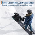 thumbnail image 4 of EDTara 20 Inch Corded Electric Snow Blower, 15-Amp Motor, 25 ft Throw Distance, 180° Rotating Chute, Dual LED Lights, Adjustable Handle for Driveways & Walkways, 4 of 7