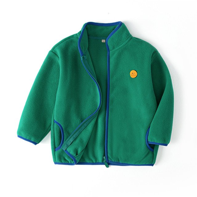 LOVZFMLL Jackets for Girls Kids's Teddy Fleece Top Zipper Jacket With Flannel Double-Sided Fleece Top Jacket 4-5 Years