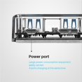 thumbnail image 2 of facefd 4 Ports USB3.0 Transparent Desktop HUB With Rubber Anti-skid Pad Reserced External Power Supply, 2 of 6
