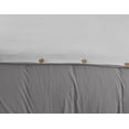 thumbnail image 3 of Swift Home Reversible Ultra Soft Solid Duvet Cover Set with Decorative Button Closure, Queen, Silver, 3 of 3