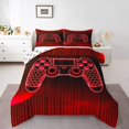 thumbnail image 1 of Erosebridal Modern Gamepad Bedding Sets Full with Comforter, Gradient Geometric Duvet Insert, Gaming Sports Decor, Breathable, 1 of 7