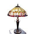 thumbnail image 1 of FixtureDisplays® Tiffany Style Elegant 2 Lights Desktop Lamp 16-Inch Shade15719, 1 of 13