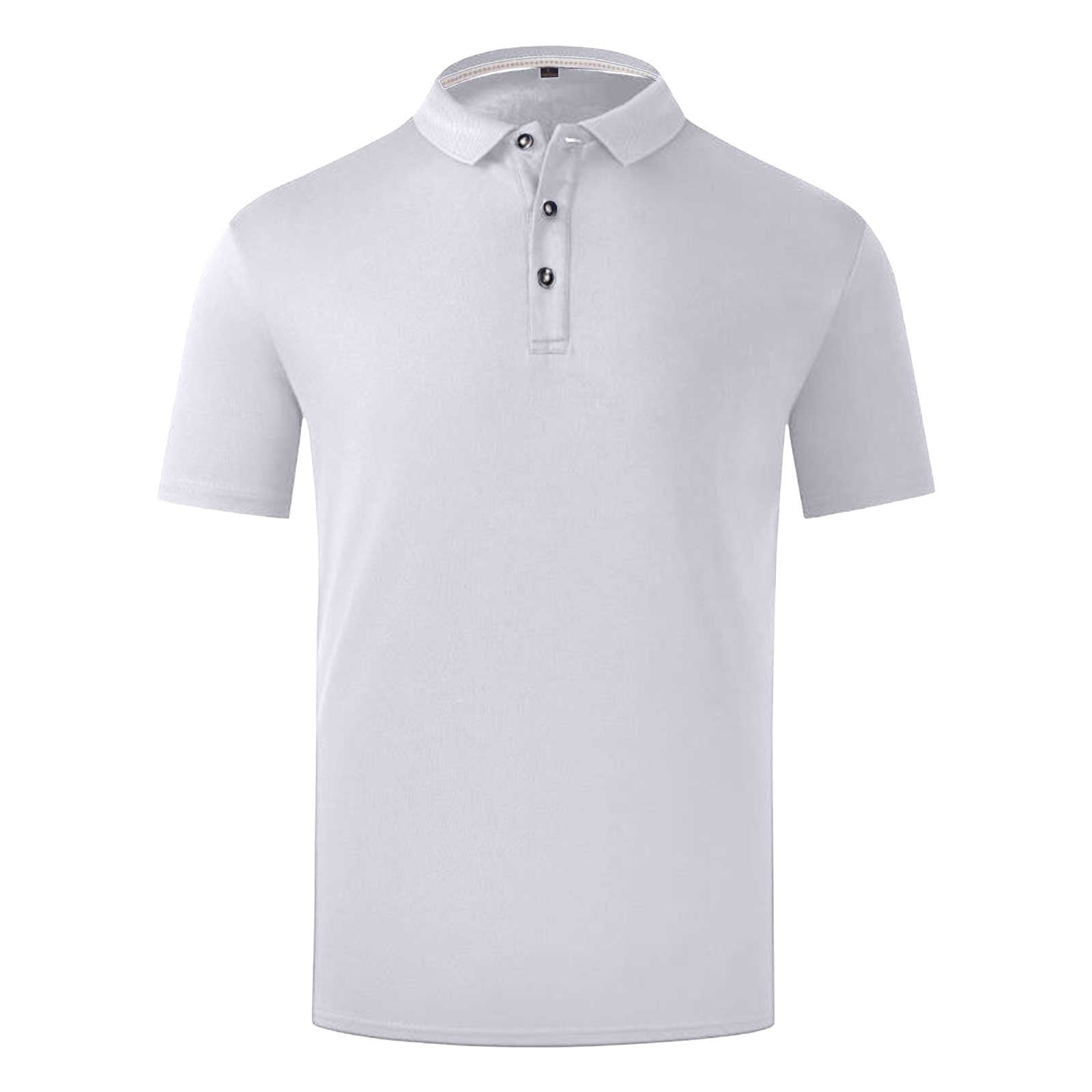 CFLVAEK Women's Business Shirts 3 Button Short Sleeve Summer Tops Dressy Work Collared Formal Tee