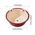 thumbnail image 3 of SLYNSHome Bassin de Lavage Accessoires de Salle de Bain Rond Bassin de Lavage en Plastique Robuste Bassin de Lavage Ours Mignon - Rouge, 3 of 7