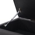 thumbnail image 3 of CorLiving Perry Velvet Storage Ottoman, Dark Grey, 3 of 9
