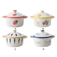 thumbnail image 4 of Baohd Colorful Ceramic Bowls Set For Vibrant Table Settings Ceramic Souffle Baking Bowls Steam Soup Bowl Bubble Fish, 4 of 6
