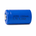 thumbnail image 1 of Portable Alimentation 3,7 V 18350 Batterie Li-Ion Rechargeable à Bouton 1200 mAh, 1 of 6