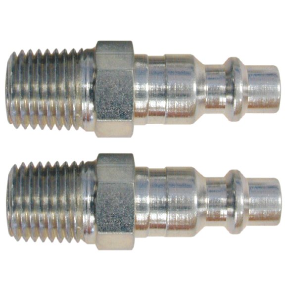 2 Pack 1/4" x 1/4" Male National Pipe Thread Industrial Coupler Plugs