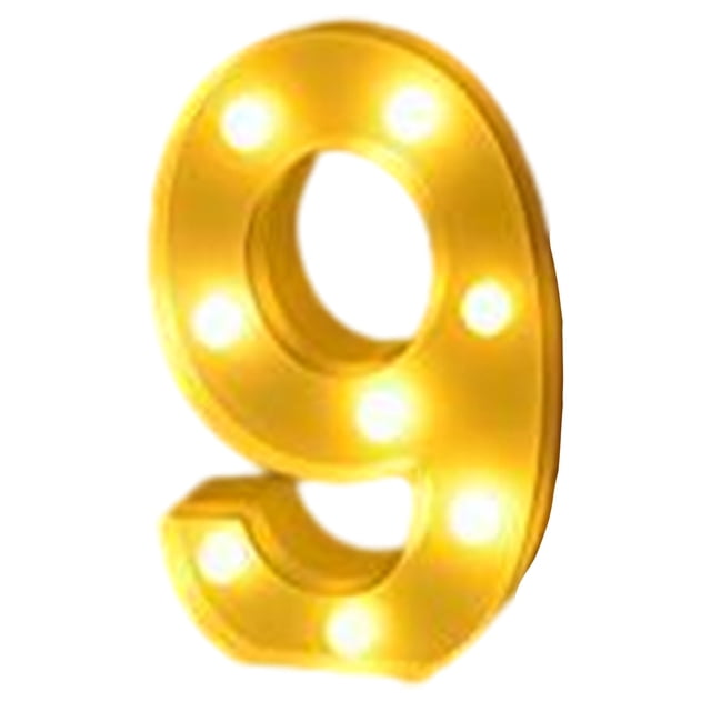 TopLLC Light Up Letters , LED Letters Lights Sign Alphabet And Number Big Lights Letter For Party Birthday Bar Battery Powered Christmas Decor Letter Lights