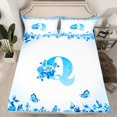 thumbnail image 2 of Erosebridal Monogrammed Bed Sheets Set Queen Size,Personalized Initial Bedding Queen Size,Letter Decoration,Ultra Soft,4 Pieces, 2 of 7