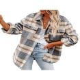 thumbnail image 3 of Chemise Ample pour Femmes Veste à Manches Longues avec Poches, 3 of 10