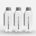 thumbnail image 1 of Smartbottle Bouteille d'Eau Mince Réutilisable, Gris, 500 ml / 16 Oz, Lot de 3, 1 of 8