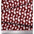 thumbnail image 3 of Soimoi Red polyester Crepe Fabric Crystal Stone Geometric Printed Craft Fabric by the Yard 42 Inch Wide, 3 of 3