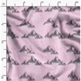 thumbnail image 2 of Soimoi Pink polyester Crepe Fabric Mountain Nature Fabric Prints By Yard 52 Inch Wide, 2 of 6