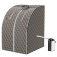 thumbnail image 1 of Patiojoy Portable Steam Sauna Spa Household Personal Sauna Tent with 9-Level Temperature &Timer Grey, 1 of 5