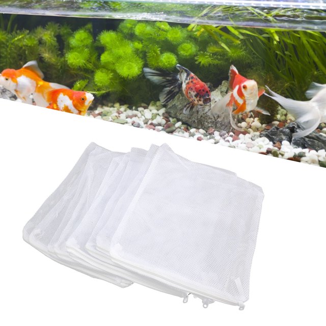 Fish Mesh Bags, Reusable 10Pcs Aquarium Filter Media Bags For Pellets Filter Media