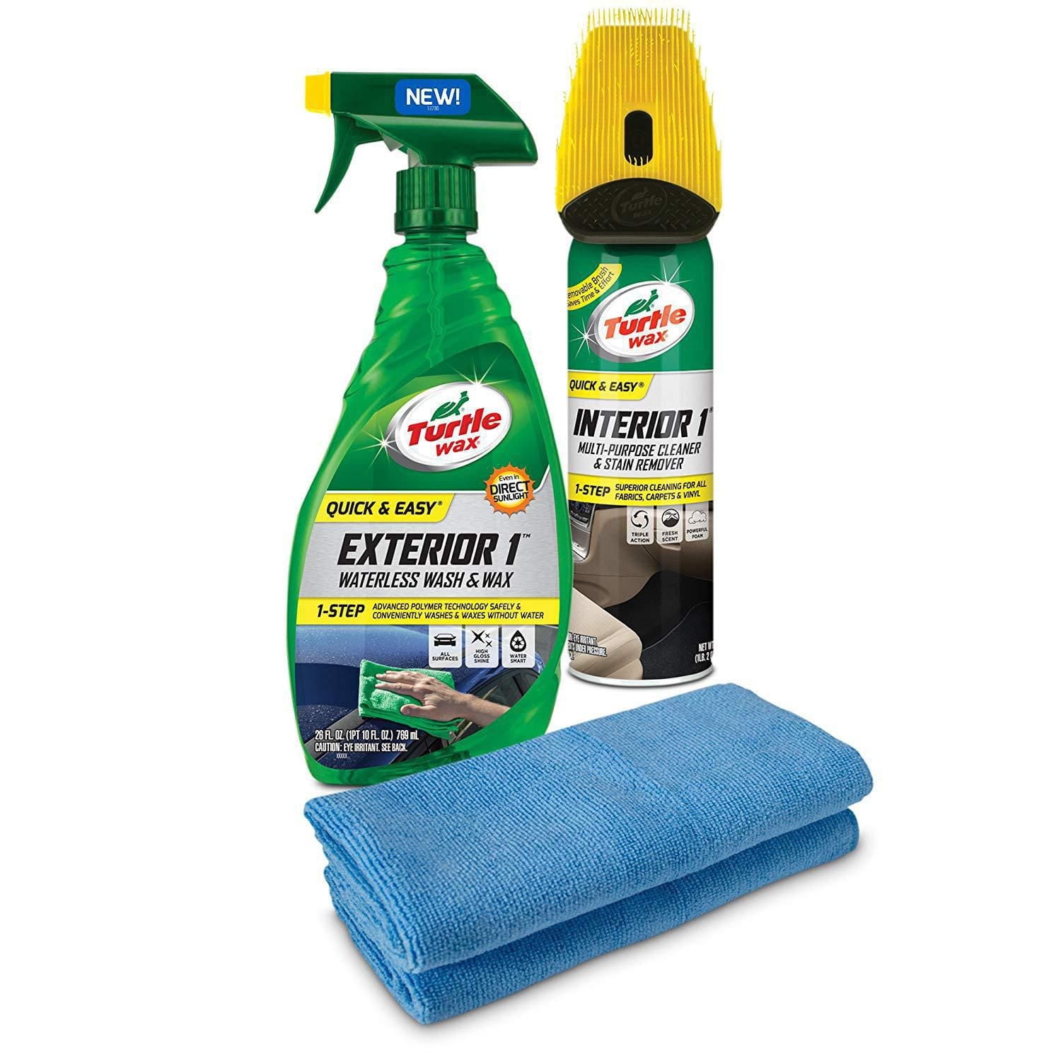 Turtle Wax kit Rapide & Facile intérieur 1 et extérieur 1