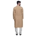 thumbnail image 3 of Atasi Cotton Slub Printed Fashion For Men Asymmetric Button Down Kurta For Men, 3 of 5