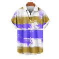 thumbnail image 4 of Styesk T-Shirts pour Homme Mode Décontractée Imprimé Poche Bouton Manches Courtes Col Rabattu Blouse Chemise, 4 of 5