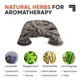 thumbnail image 4 of Heated Neck & Shoulder Wrap by Sharper Image - Microwavable Warm & Cooling Plush Pad with Aromatherapy (100% Natural Lavender & Herb Spa Blend) - Soothing Muscle Pain & Tension Relief Therapy - Gray, 4 of 4