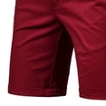 thumbnail image 3 of Yuzhih Summer Shorts for Men Slim Stretch Twill Flat Front Shorts Basic Solid Color Lounge Shorts with Pockets, 3 of 3