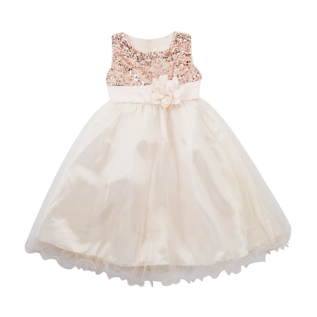 Flower Girl Dress Lace Solid Baby Princess Pageant Party Bridesmaid Dresses