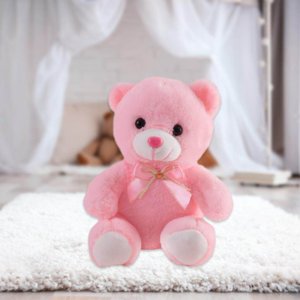 Éclairage ours Glowing en peluche d'animaux farci Jouets filles enfants Teddy cadeau d'anniversaire rose